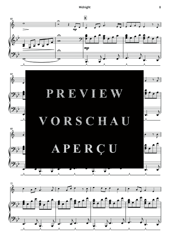 gallery: Midnight - Gentle Melodies for Weddings, Church, and Other Occasions, , Trompete in B und Klavier