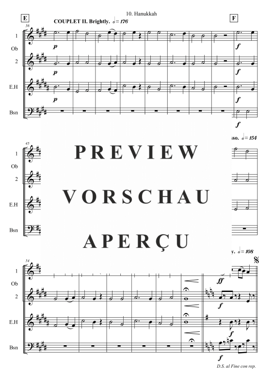 gallery: Hanukkah, , Holzbläser Quartett - Flexible Besetzung