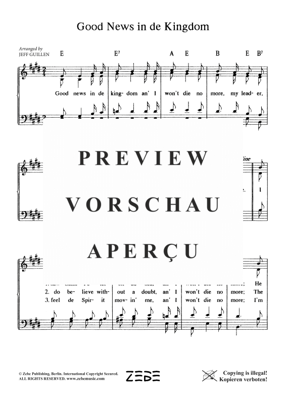Produktgalerie: Seite 3 von 4 Good News in the Kingdom, , Gemischter Chor