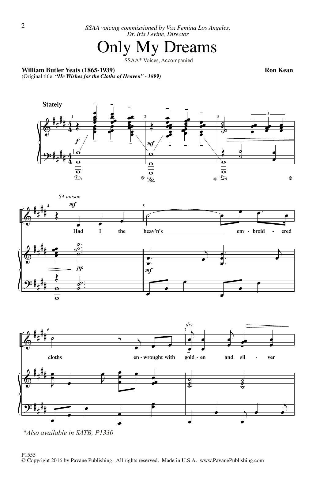 Produktgalerie: Seite 1 von 1 Only My Dreams, Ron Kean, Chor