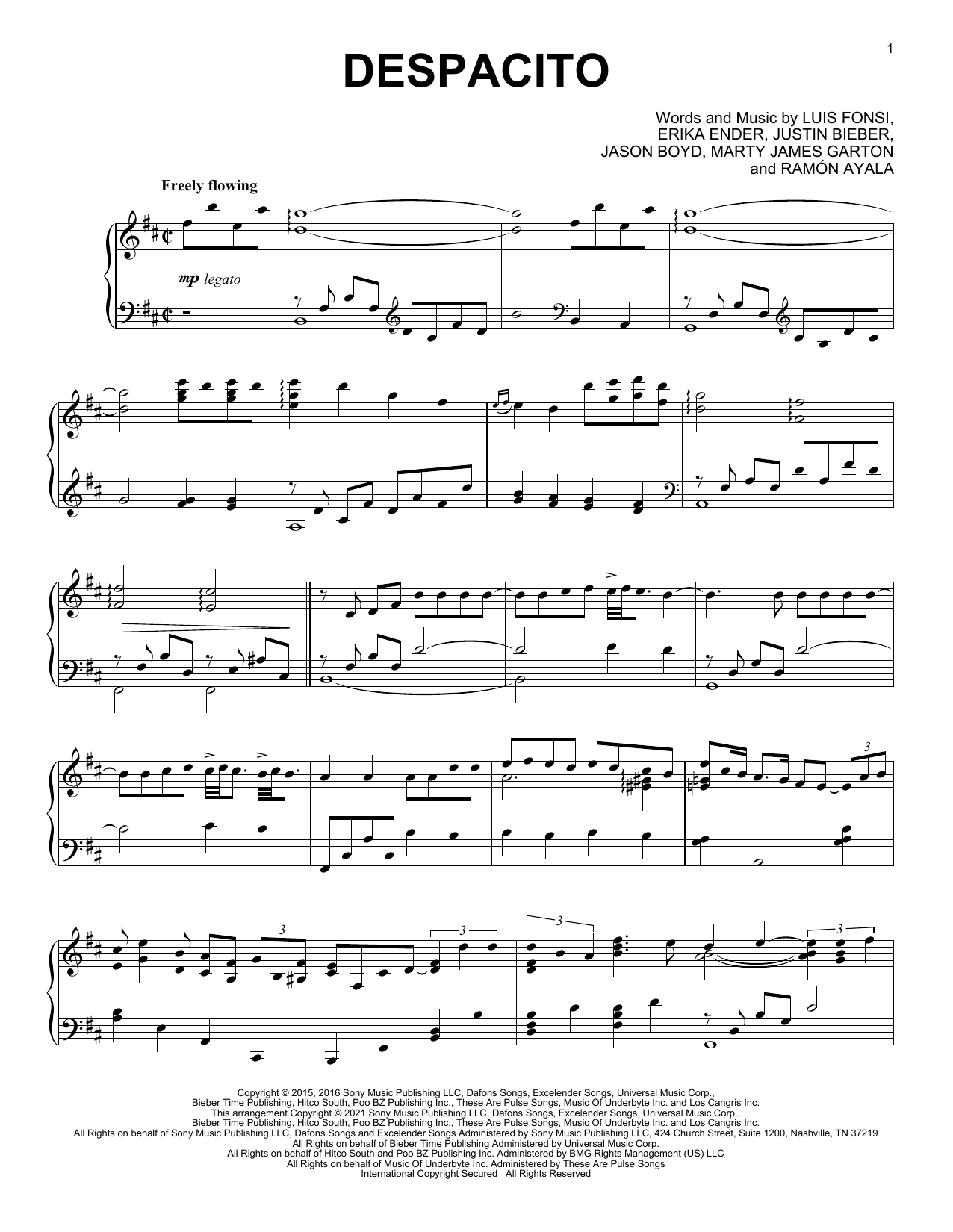 Product gallery: Page 1 of 1 Despacito [Classical version], Luis Fonsi & Daddy Yankee feat. Justin Bieber