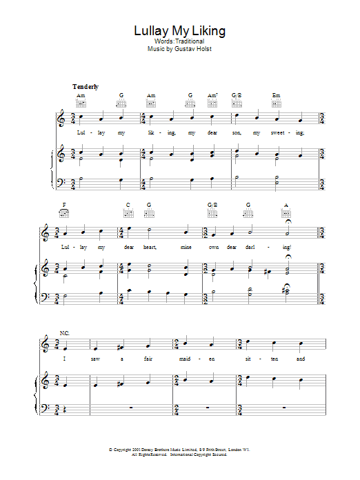 Produktgalerie: Seite 1 von 1 Lullay My Liking, Traditional, Gesang, Gitarre, Klavier