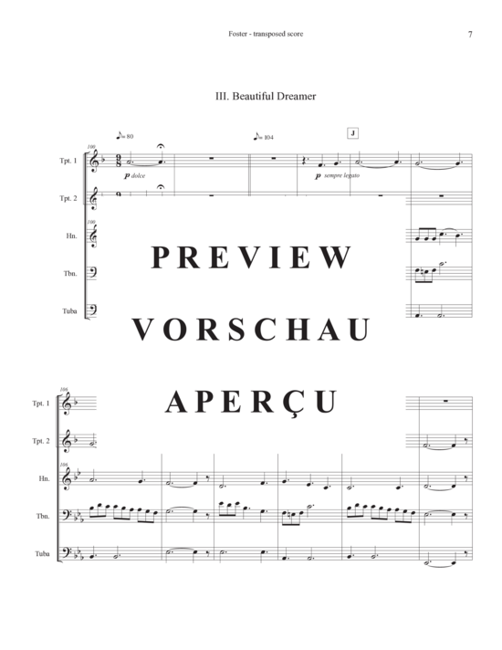 Produktgalerie: Seite 10 von 21 Tribute to Stephen Foster , , (Blechbläserquintett)