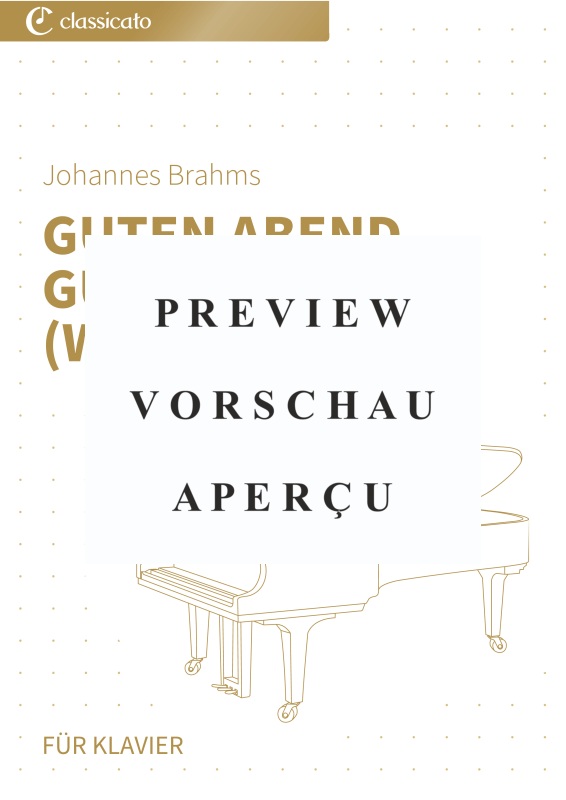 gallery: Guten Abend, gute Nacht (Wiegenlied) - op. 49 Nr. 4, , Klavier Solo