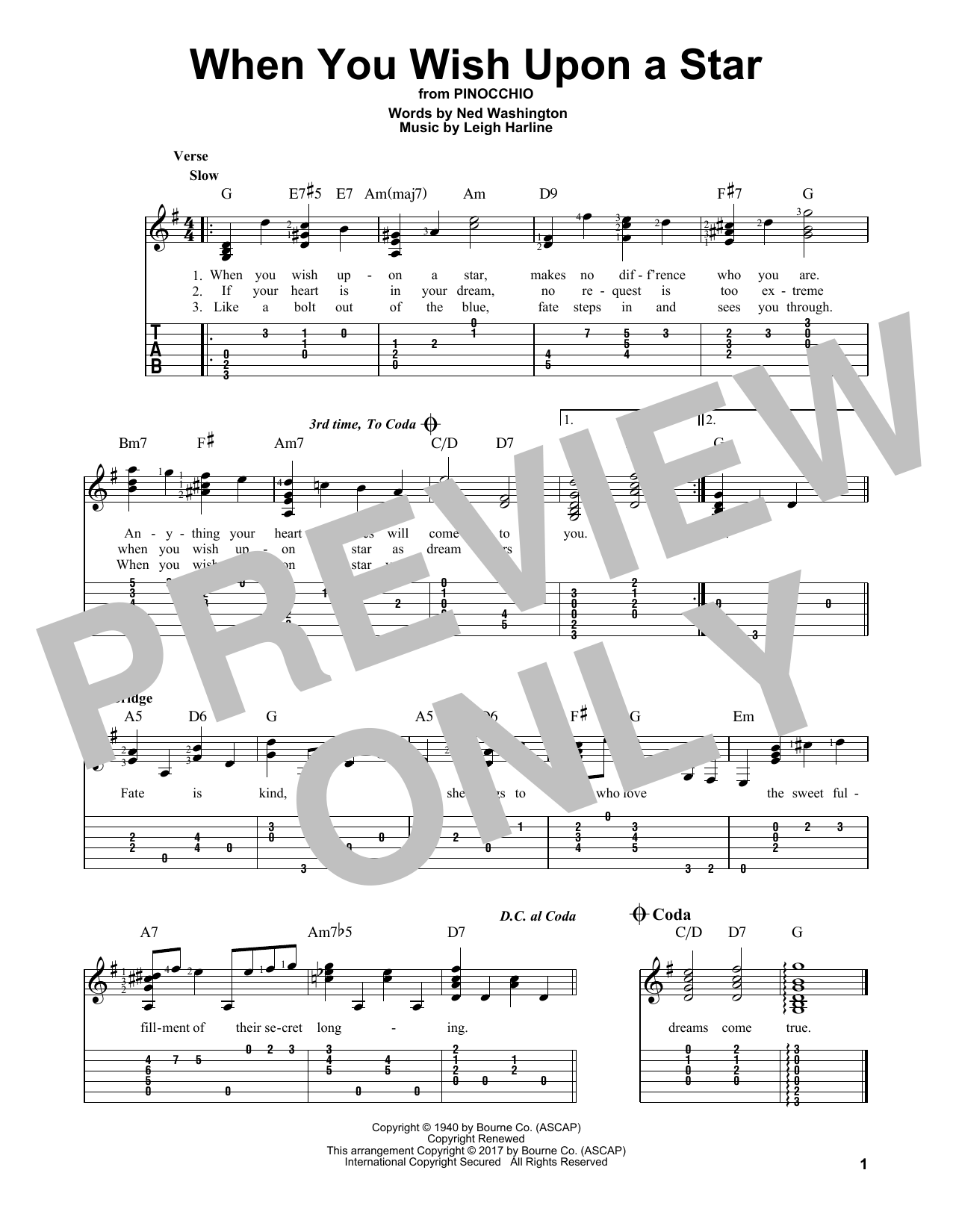 Product picture to: When You Wish Upon A Star (from Pinocchio)