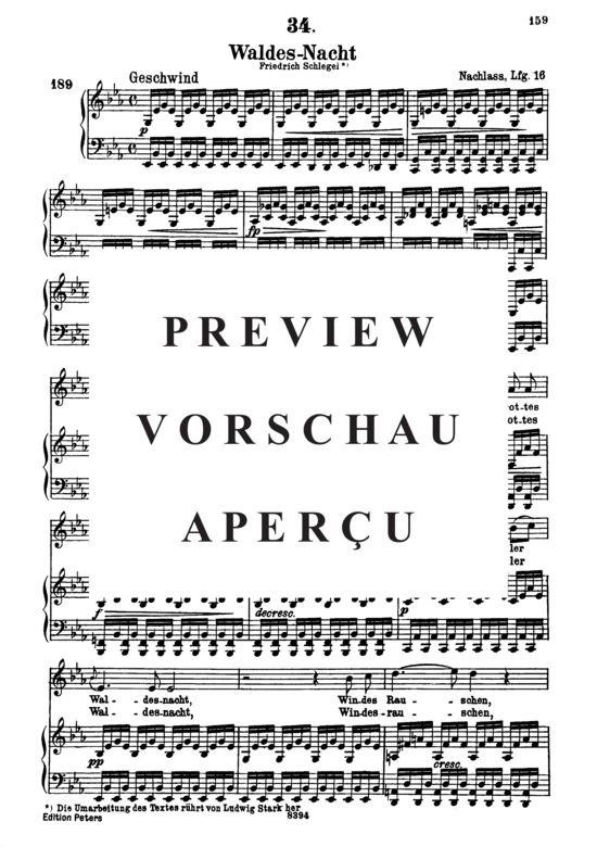 Product gallery: Page 2 of 14 Waldes-Nacht D.708, , High Voice and Piano