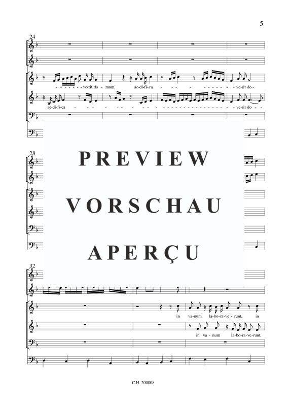 gallery: Nisi Dominus , , (Gemischtes Ensemble SAB, 2x Violine und BC)
