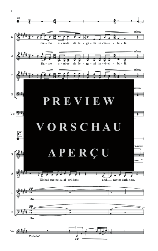 Produktgalerie: Seite 7 von 11 Body of the Moon, , Solo Gesang, Gemischter Chor, Violoncello und Trommel