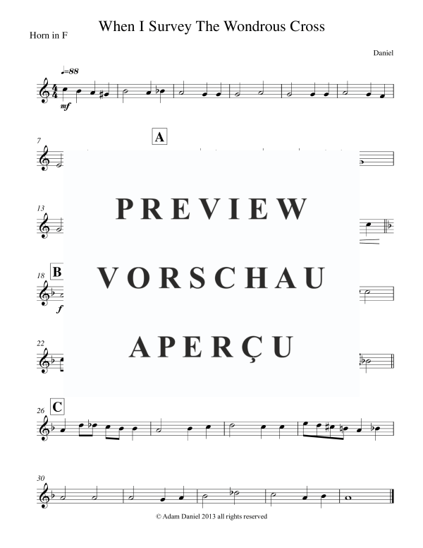 Product gallery: Page 9 of 11 When I Survey the Wondrous Cross, , Brass Quintet
