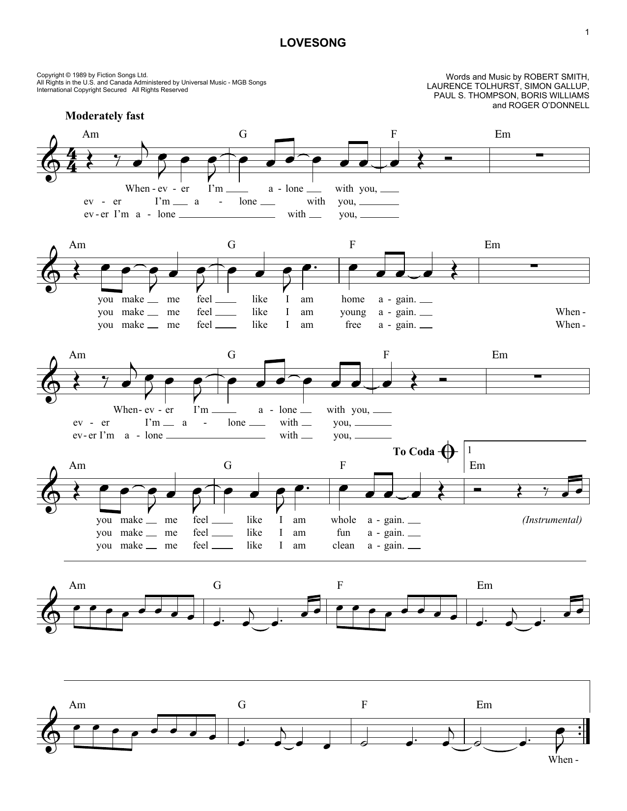 Product picture to: Lovesong