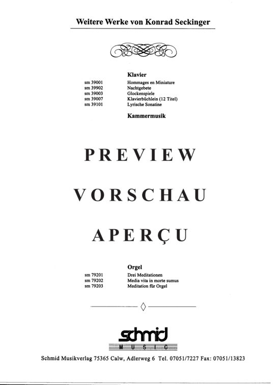 Produktgalerie: Seite 13 von 13 Benedicamus Domino , , (Trompete in C + Orgel)