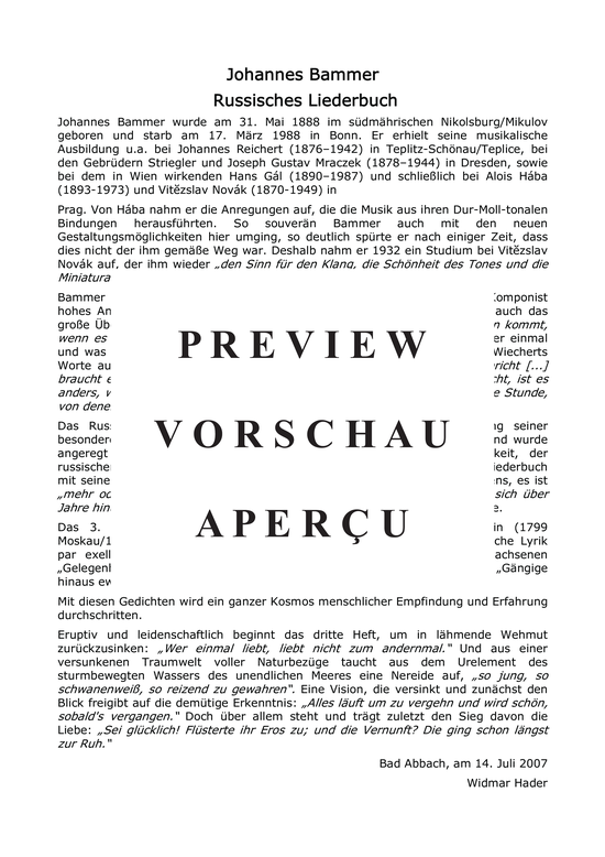 Product gallery: Page 3 of 21 Russisches Liederbuch Band III , , (medium voice + piano)