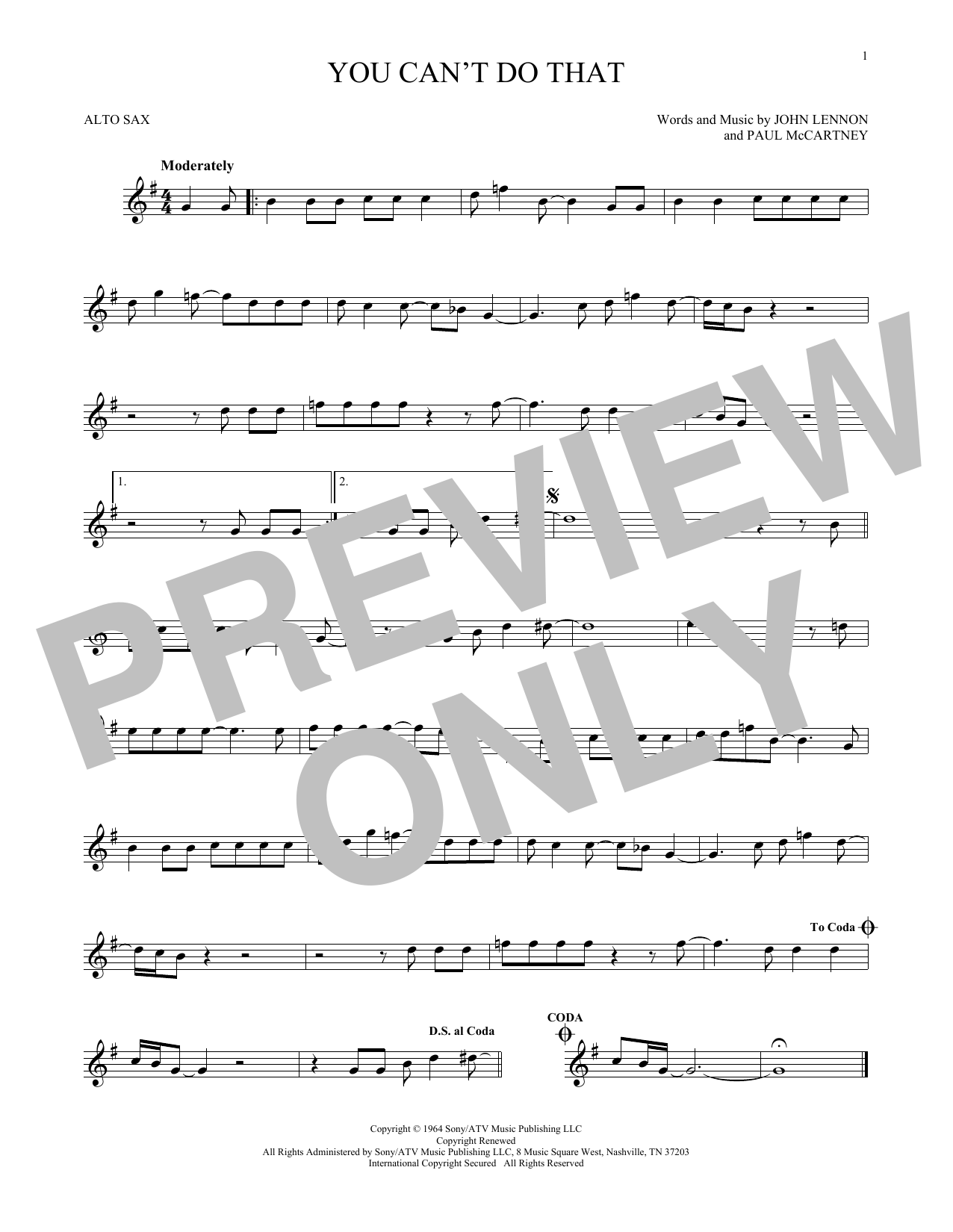 Product gallery: Page 1 of 1 You Can't Do That, The Beatles