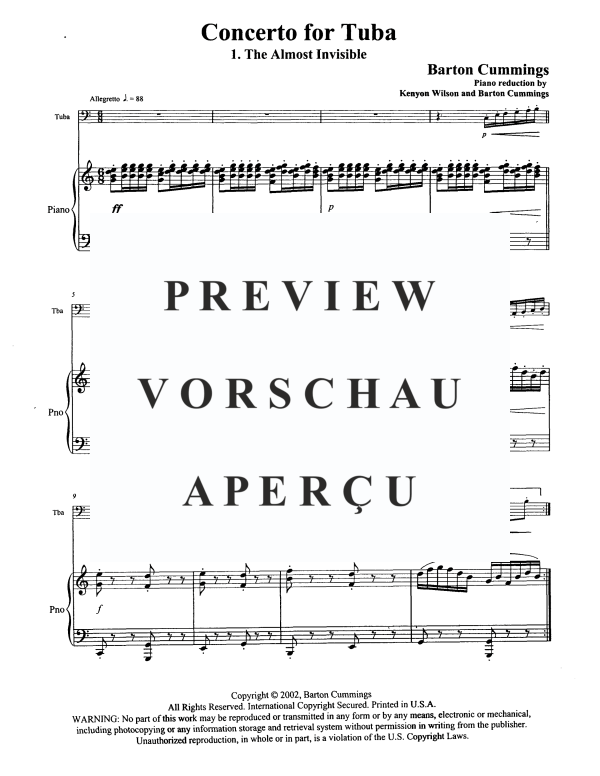 Produktgalerie: Seite 4 von 11 Concerto, , Tuba und Klavier