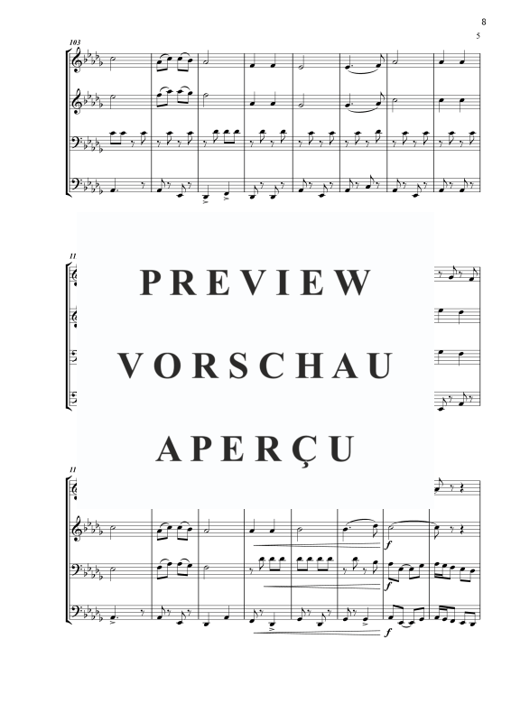 Produktgalerie: Seite 10 von 11 Weinfest in Böhmen, , Blechbläser Quartett - Partitur und Stimmen
