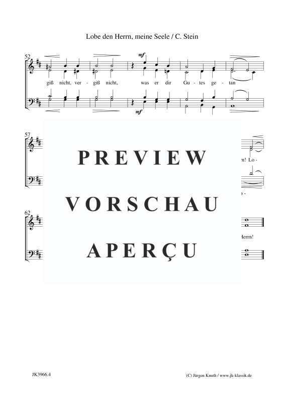 gallery: Lobe den Herrn, meine Seele, , (Gemischter Chor)