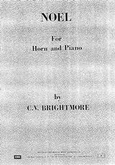cover: Noël, C V Brightmore, Horn, Klavier