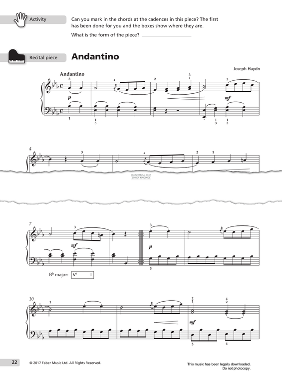 Product gallery: Page 1 of 1 Andantino, Franz Joseph Haydn
