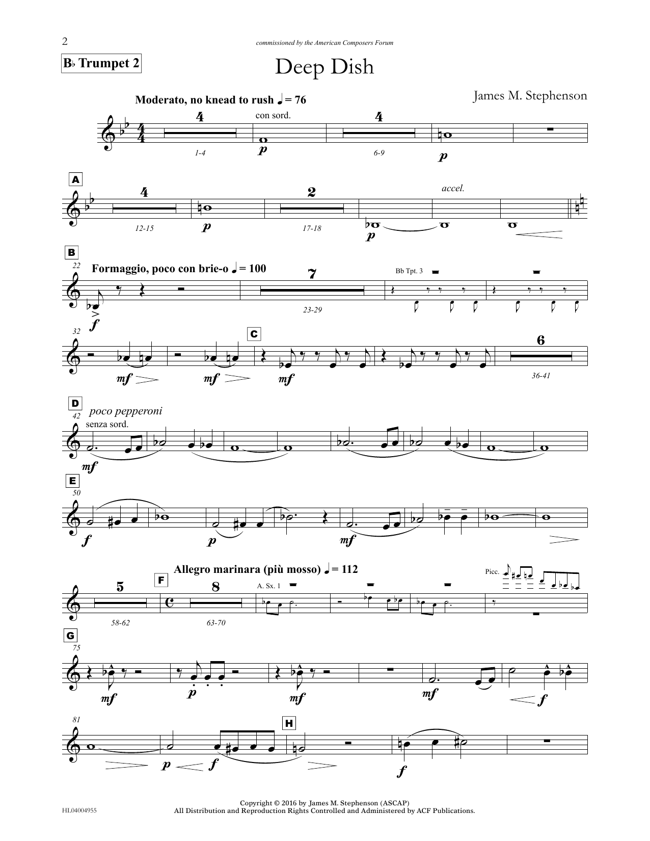 Produktbild zu: Deep Dish - Bb Trumpet 2