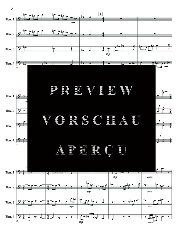 Product gallery: Page 6 of 11 Rotunda Quartet, Op. 242, , (Trombone quartet)