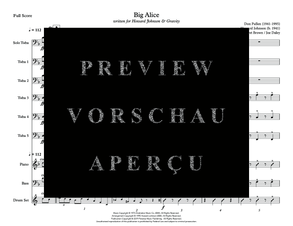 Produktgalerie: Seite 7 von 11 Big Alice, , (Tuba Solo, 5x Tuba und Combo Band)