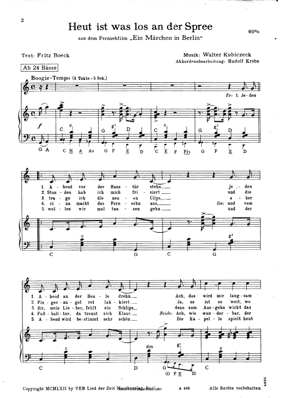 Produktbild zu: Heut' ist was los an der Spree Helga Depre (aus: Ein Märchen in Berlin)