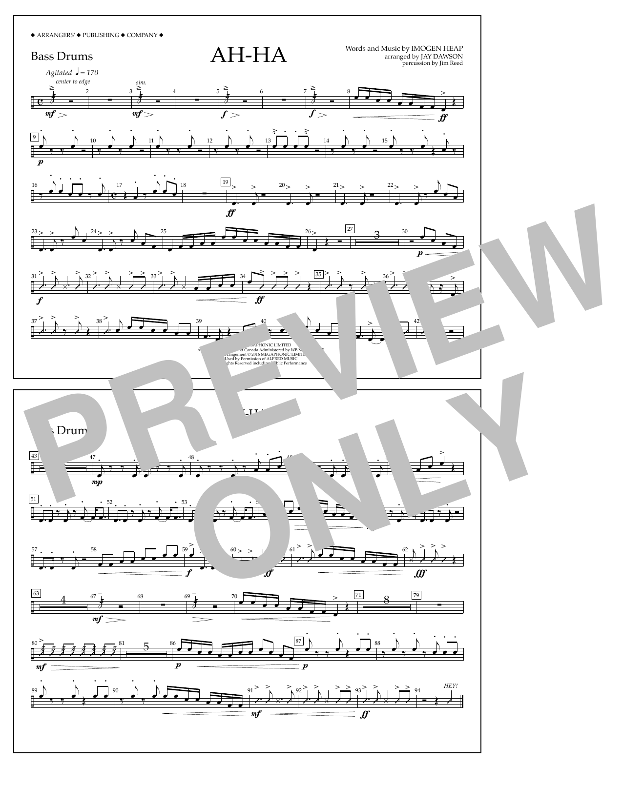 Product picture to: Ah-ha - Bass Drums