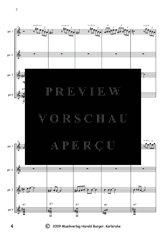 Produktgalerie: Seite 7 von 11 Barga Blues, , Quartett Gitarre