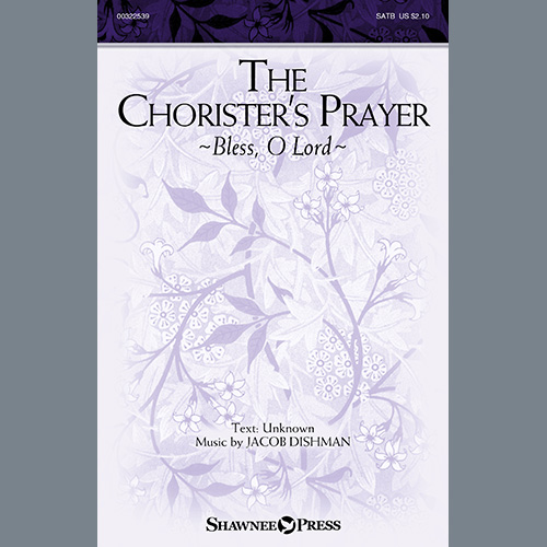 cover: The Chorister's Prayer (Bless, O Lord), Jacob Dishman, Chor