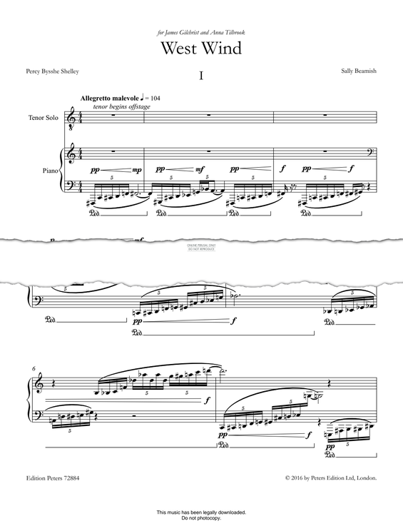 Produktgalerie: Seite 1 von 1 West Wind, Sally Beamish, Gesang, Klavier