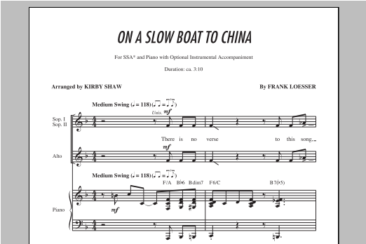 Product gallery: Page 1 of 1 On A Slow Boat To China, Kirby Shaw