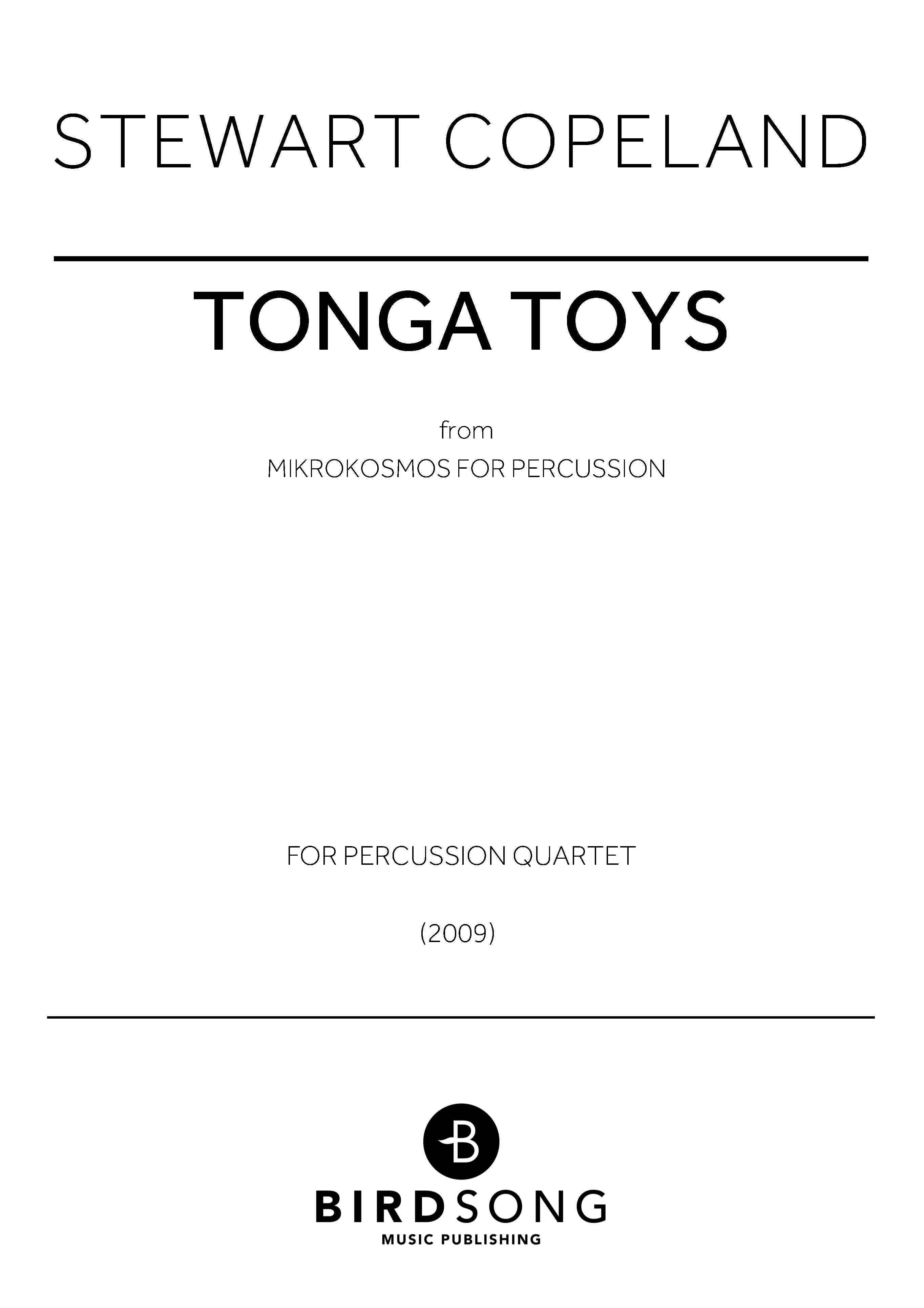 Produktbild zu: Tonga Toys (Mikrokosmos for Percussion)