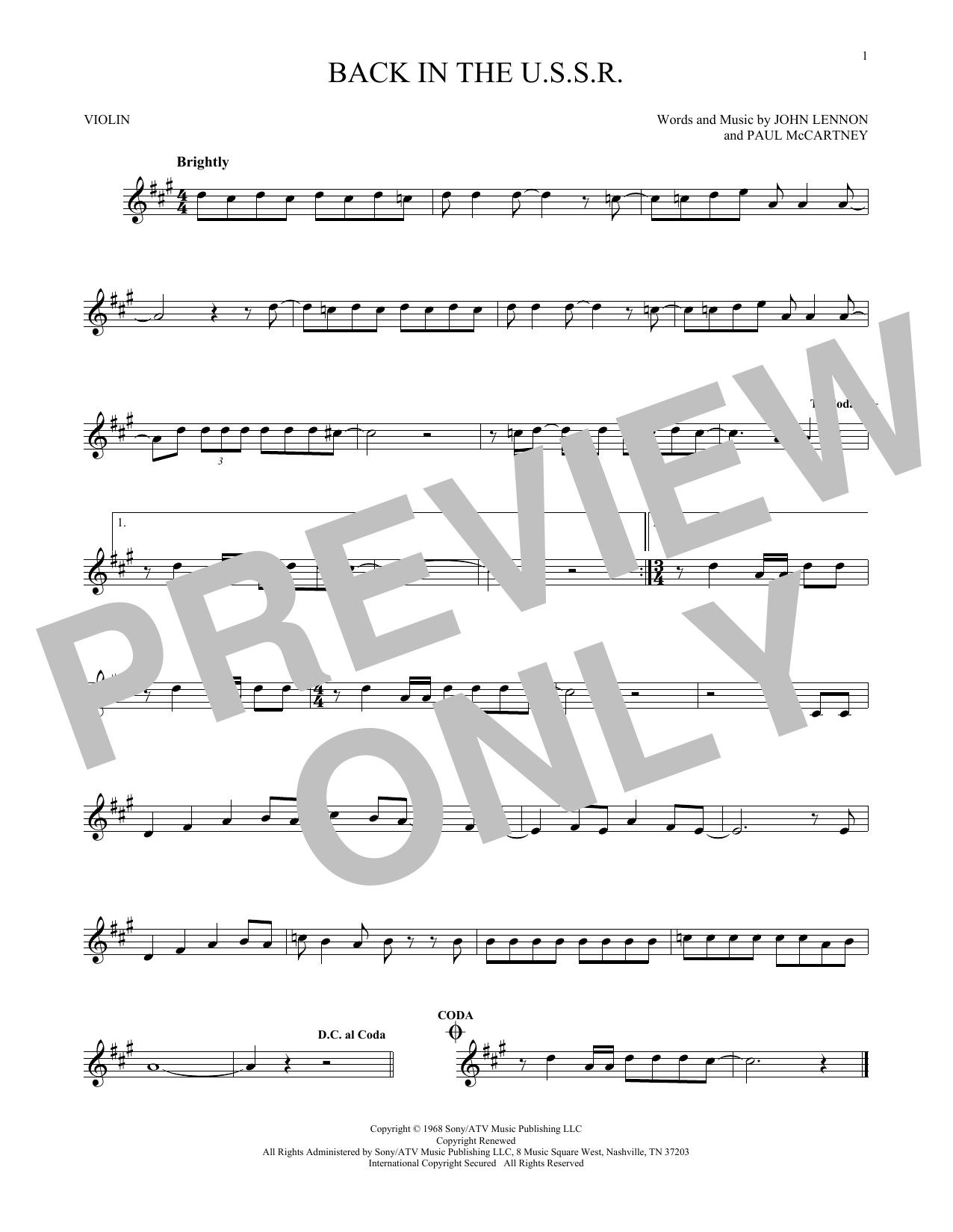 Product gallery: Page 1 of 1 Back In The U.S.S.R., The Beatles