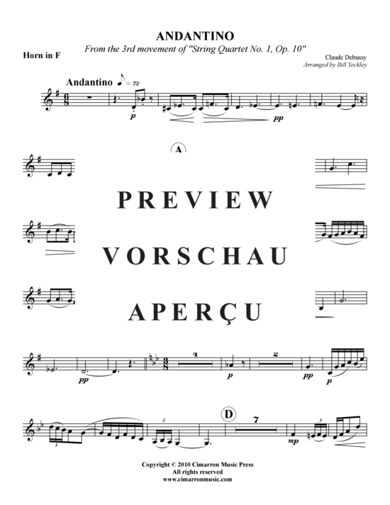 Produktgalerie: Seite 13 von 16 Andantino (3.Satz) , ,  (Holzbläser-Quintett)