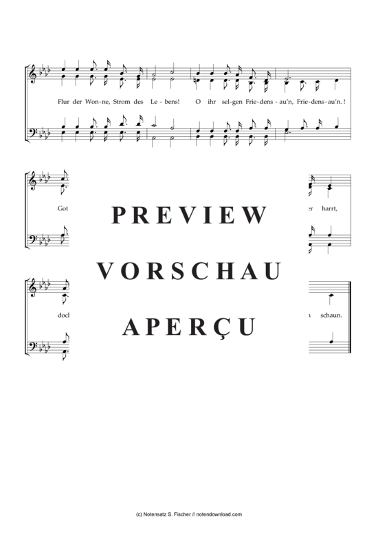 Product gallery: Page 3 of 3 Auf grünen Auen , , (mixed choir)