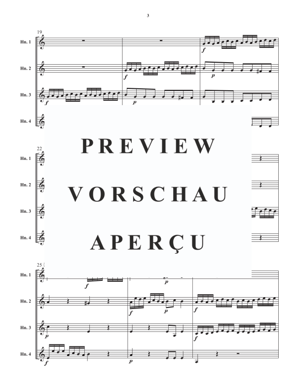 Product gallery: Page 5 of 11 Konzert No. 2 in F-Dur, , Horn Quartet