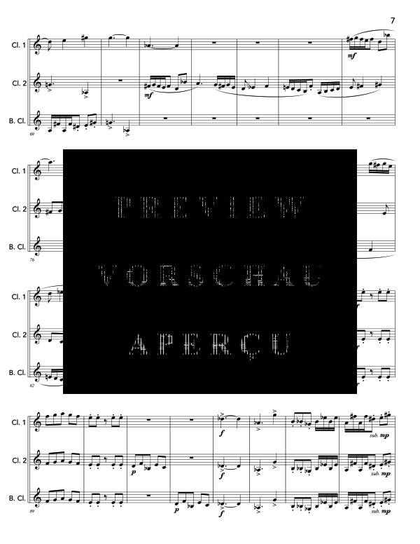 gallery: Three Moments For 2 Clarinets and Bass Clarinet, , (clarinet trio 2x clarinet and bass clarinet)