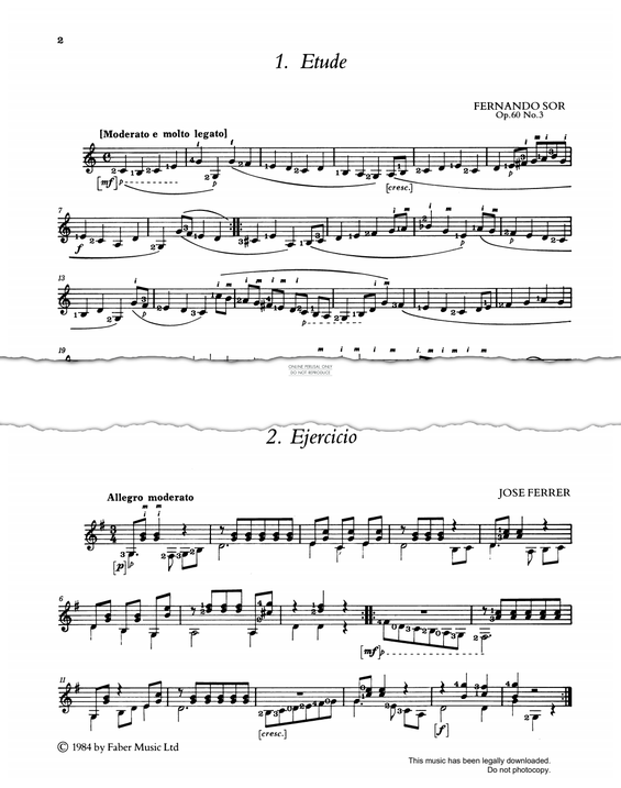 Produktbild zu: Ejercicio: Allegretto Moderato