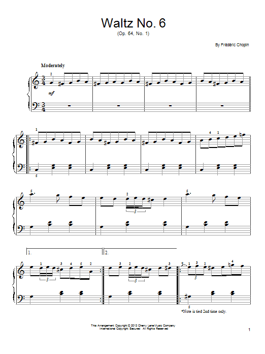 Product picture to: Waltz in Db Major, Op. 64, No. 1