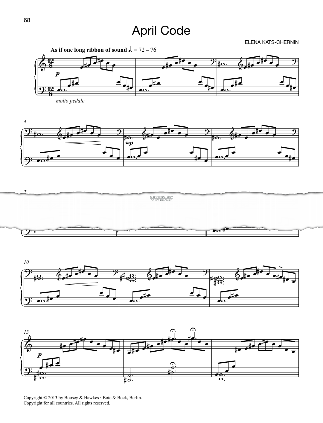 Produktgalerie: Seite 1 von 1 April Code, Elena Kats-Chernin, Klavier