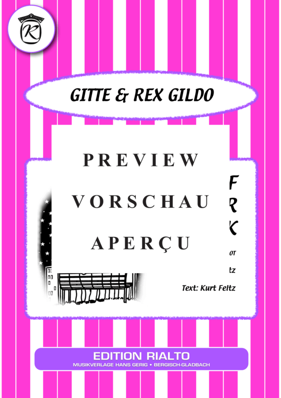 gallery: Zwei auf einer Bank , Gitte & Rex Gildo, (Klavier + Gesang)