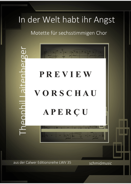 Product gallery: Page 2 of 13 In der Welt habt Ihr Angst , , (mixed choir SSATBB)