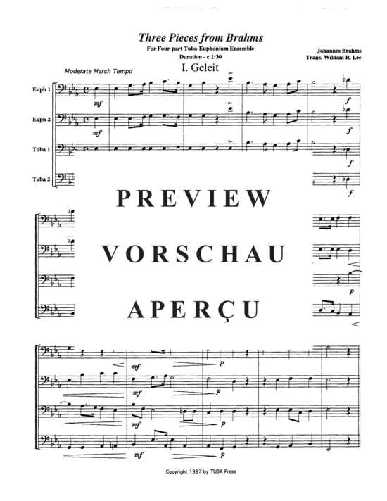 gallery: Three Pieces from Brahms , , (Tuba Quartett EETT)