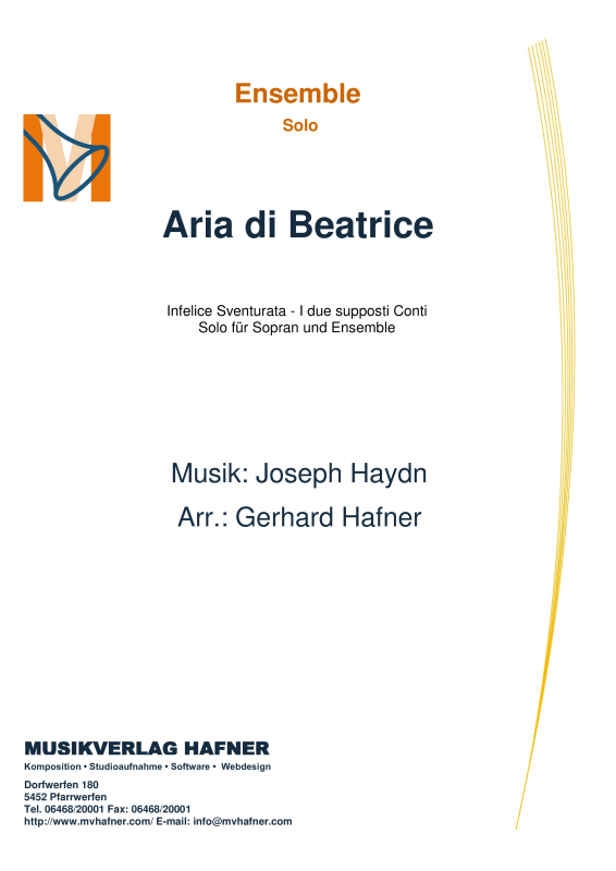 Product picture to: Aria di BeatriceJoseph Haydn