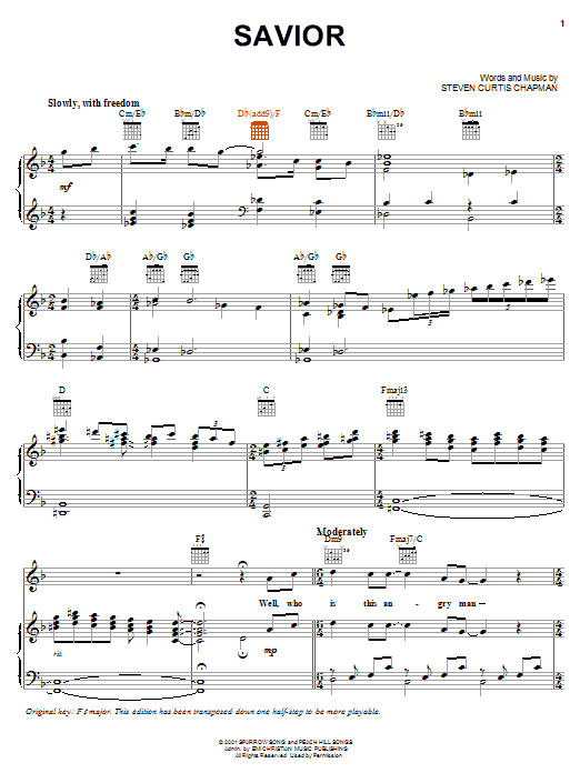 Product picture to:  Savior - Steven Curtis Chapman