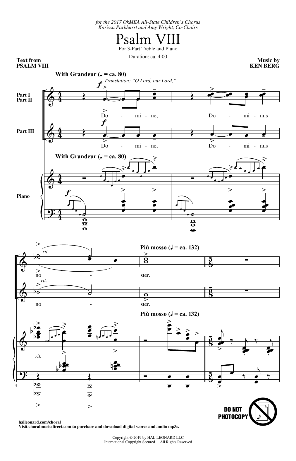 Produktbild zu: Psalm VIII