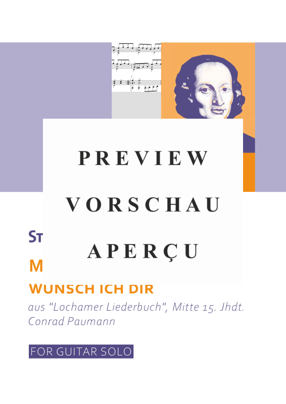 gallery: Mit ganzem willen wünsch ich dir - aus Lochamer Liederbuch, Mitte 15. Jhdt., , Gitarre