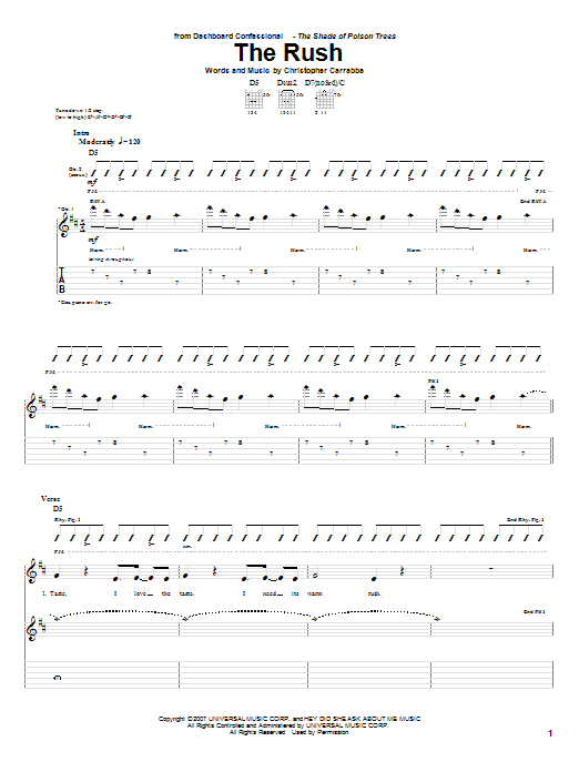 Product gallery: Page 1 of 1 The Rush, Dashboard Confessional