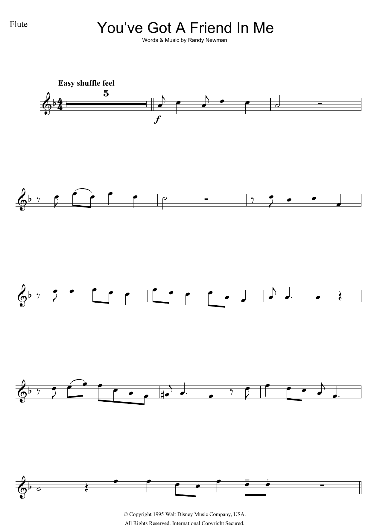 Product gallery: Page 1 of 1 You've Got A Friend In Me (from Toy Story), Randy Newman