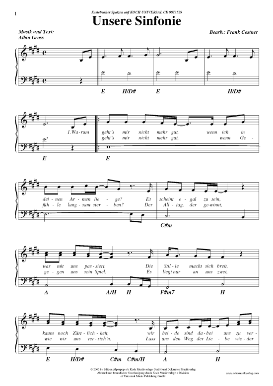 Produktbild zu: Unsere SinfonieKastelruther Spatzen